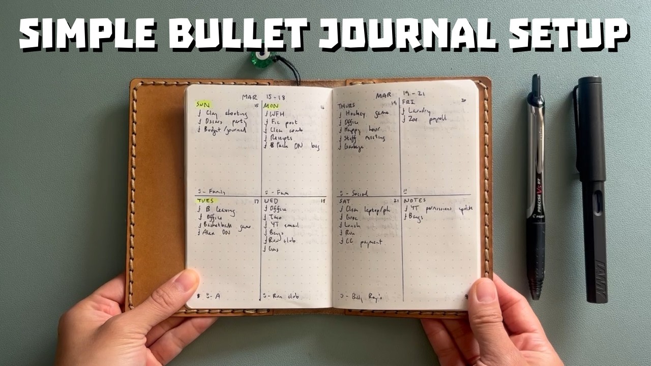Минималистичный bullet journal: только продуктивность, никакого творчества
