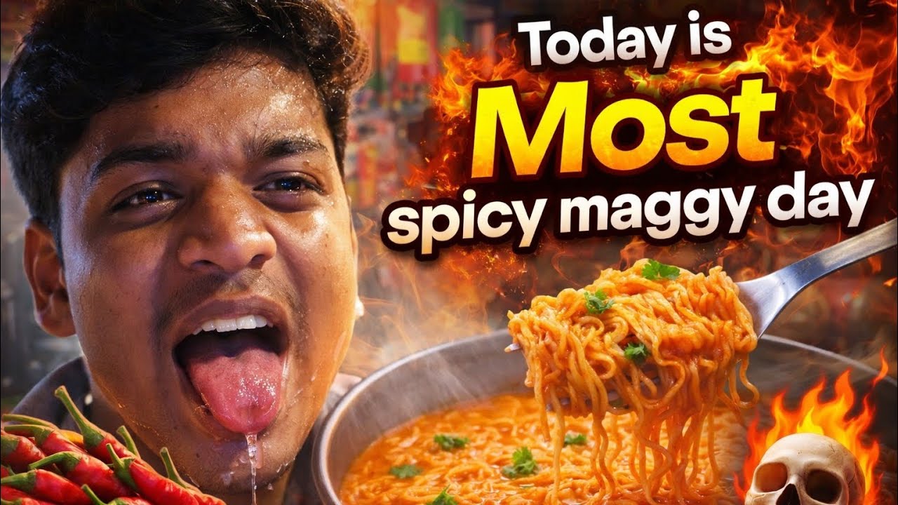 Itni Teekhi Maggi Kabhi Nahi Khayi! | Most Spicy Maggy Day 🔥🥵 | daily life vloger anshul