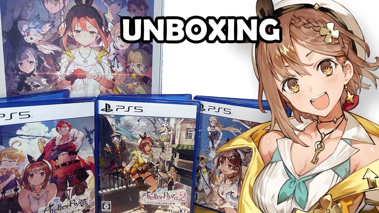 Распаковка ПРЕМИУМ-КОРОБКИ Atelier Ryza Secret Trilogy Deluxe Pack