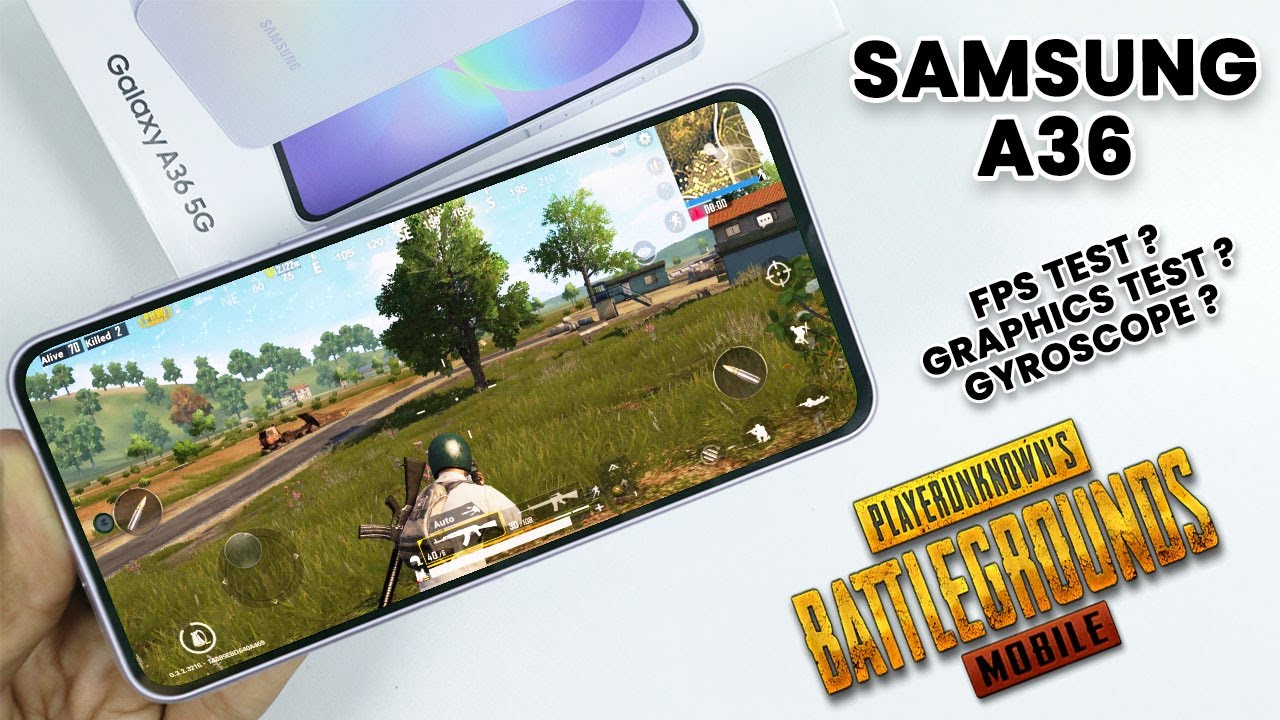 [60FPS] Samsung A36: Тест мобильной игры PUBG + Тест графики 😲