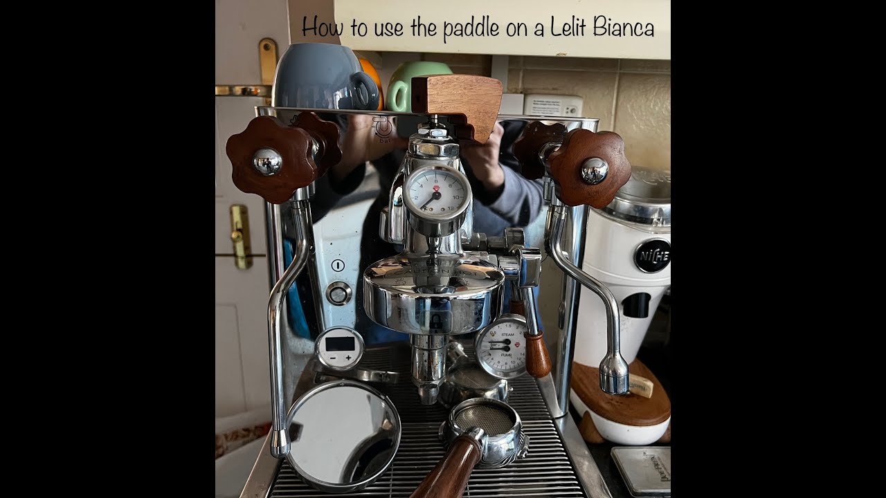 How to use the paddle on a Lelit Bianca