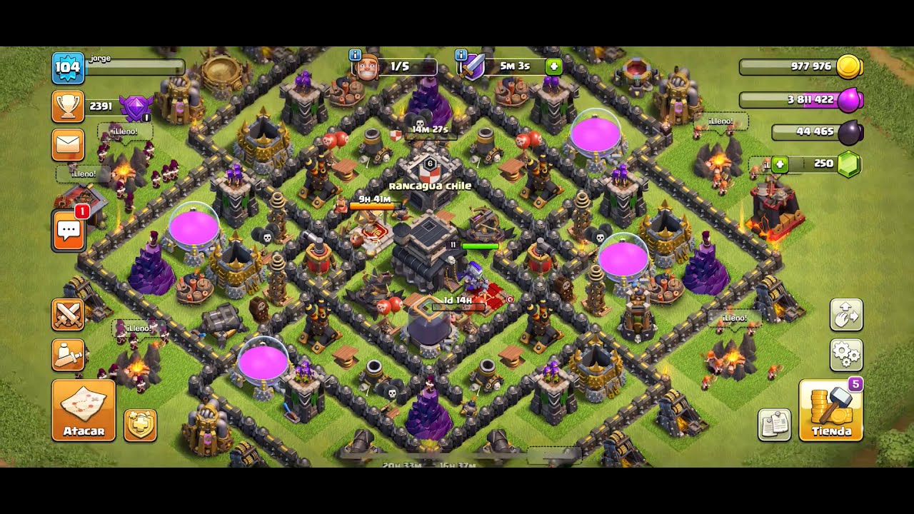 Ataques para subida de copas th9 #
