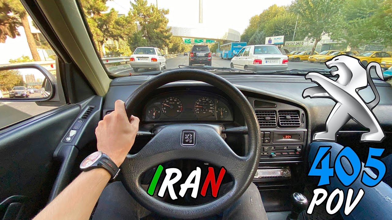 Peugeot 405 1383(2004) POV test driving/Highway/1.8 Lit/mi16/france/405ایران خودرو/پژو