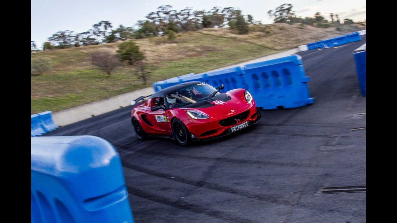 On board a Lotus Elise at Twilight Rallysprint in Sydney