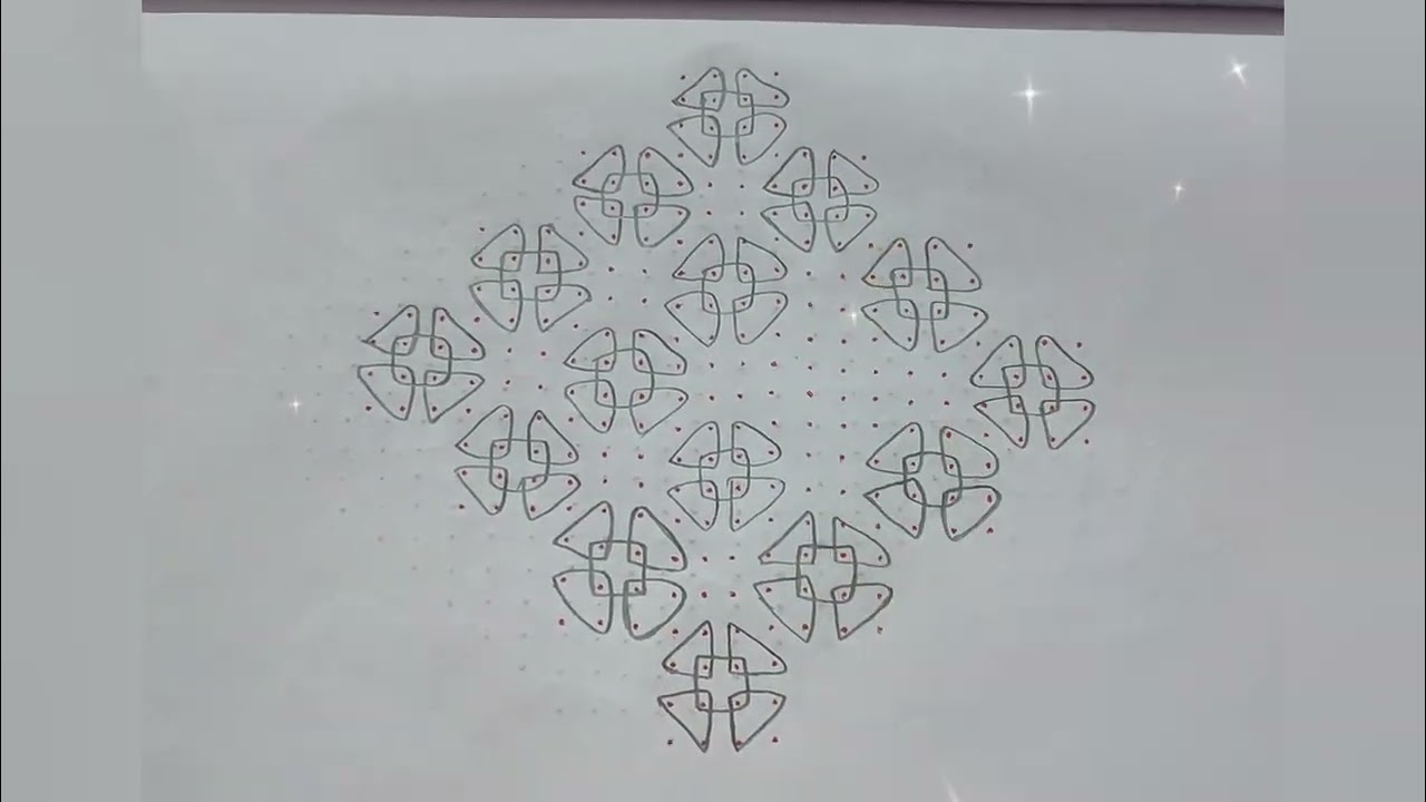 Wednesday Margazhi-9|22 dot Sikku Kolam #dotkolam #sikkukolam #video #youtubevideo #rangrangrangoli