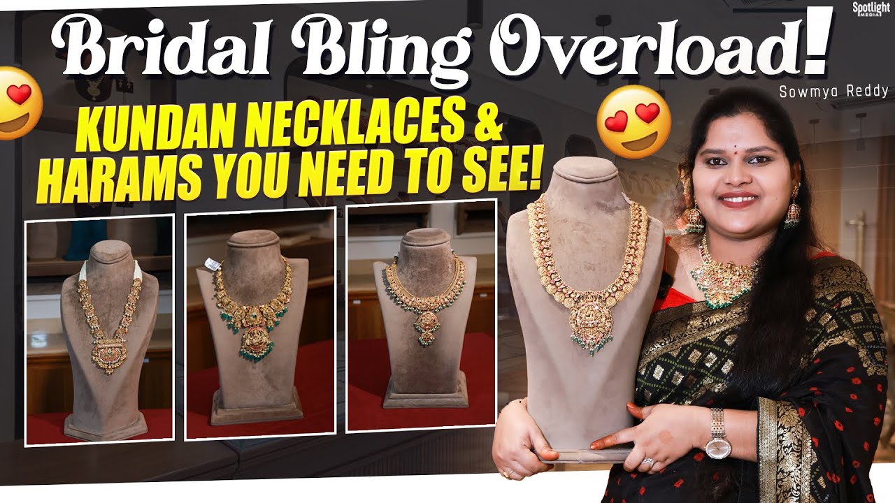 Jaw-Dropping Kundan Necklaces & Harams: Every Bride's Dream Come True!
