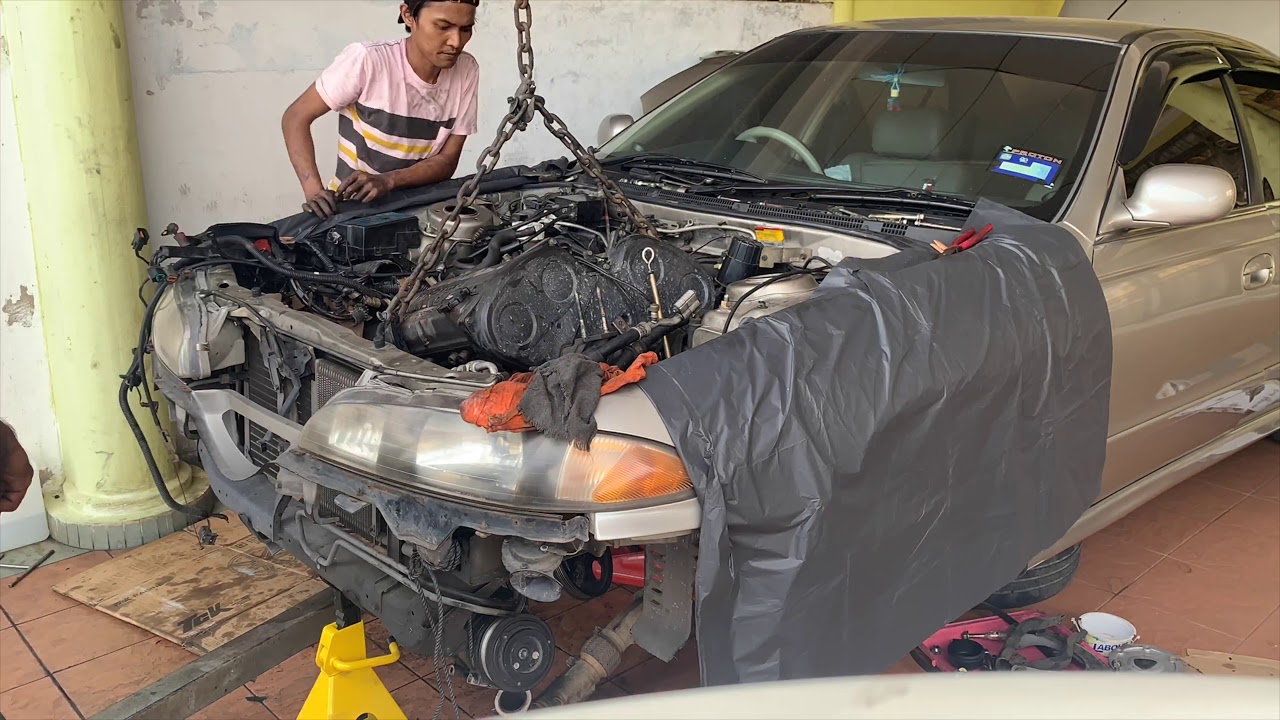 Part 3 Turun engine PROTON PERDANA V6  #proton