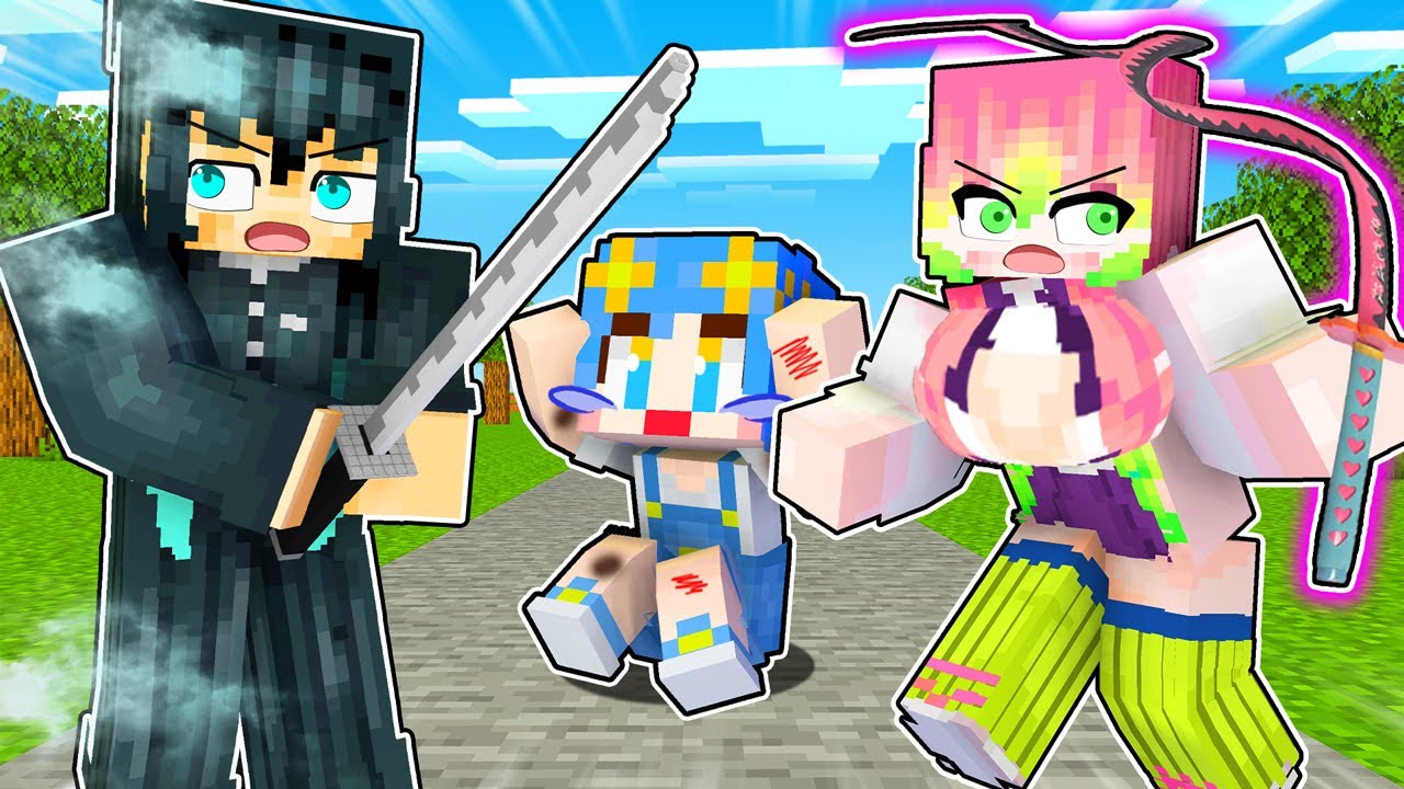 鬼滅の刃の世界で柱に育てられたらどうなるの？😳💦【 マイクラ / Minecraft 】