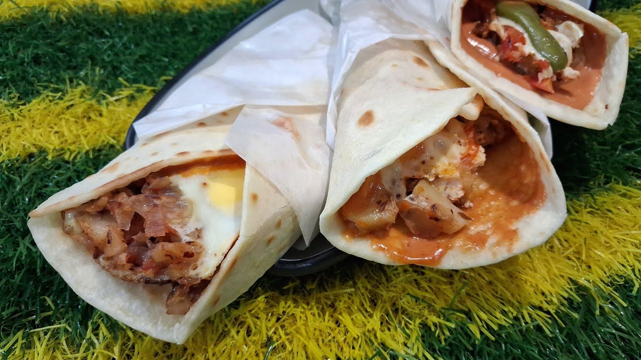 Afghani Omelette wrap || Spicy || by cherubic food 