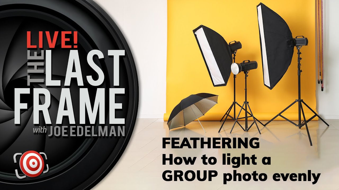 Feathering Light.  How to light a group photo evenly.