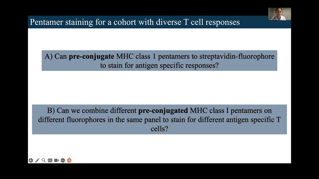 Georgia Stavrakis: Pre-conjugation of MHC Pentamers for simultaneous analysis of ag-specific T cells