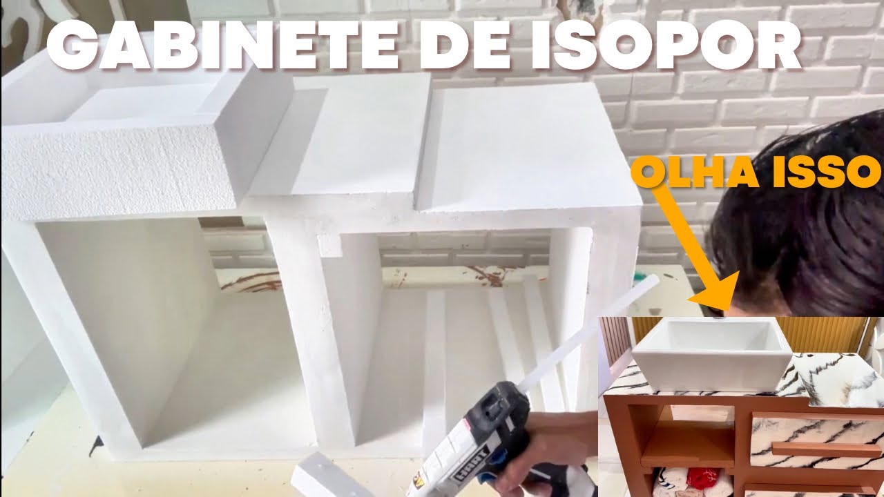 Gabinete de Isopor Flutuante para Estilo Contemporâneo