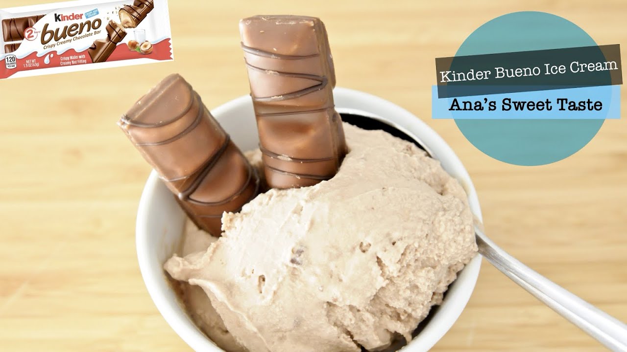 Kinder Bueno Ice Cream (Easy Recipe)
