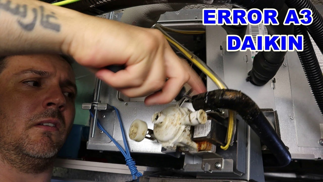 ERROR A3 EN AIRE ACONDICIONADO DAIKIN BRC1D528