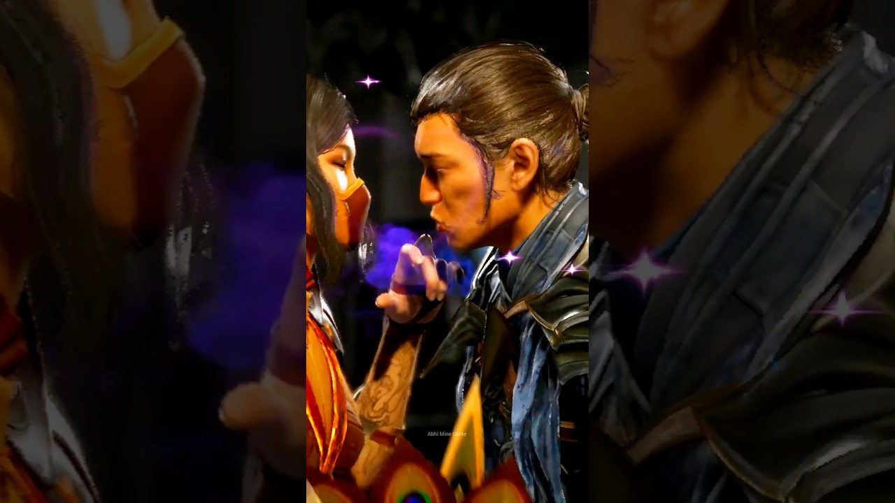 Kitana Kiss Sub-Zero in Mortal Kombat 1