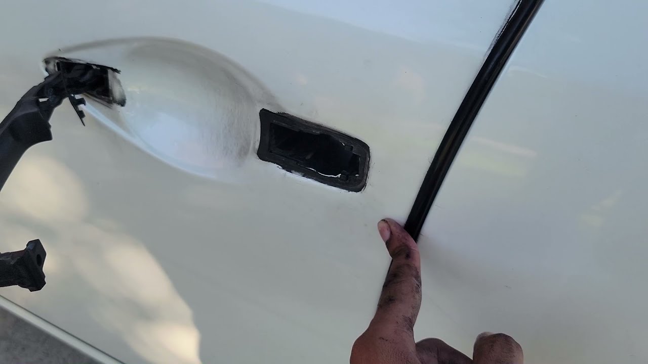 2009-2014 Nissan Maxima how to remove door handle cover #tutorial