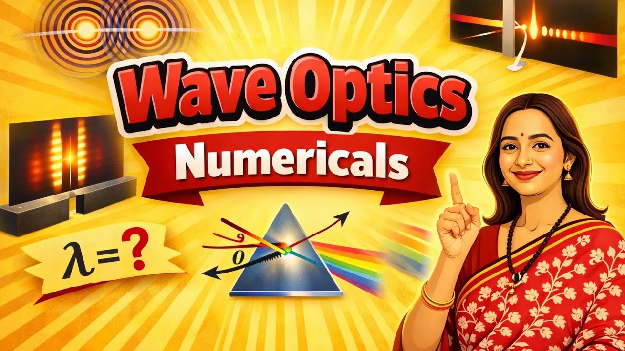 Class 12 Physics | chapter 7 | wave optics | Important numericals| 2/3 marks 