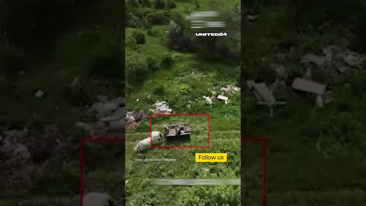 Russian Troops Use Horses and Carts to Evacuate Their Soldiers #warinukraine