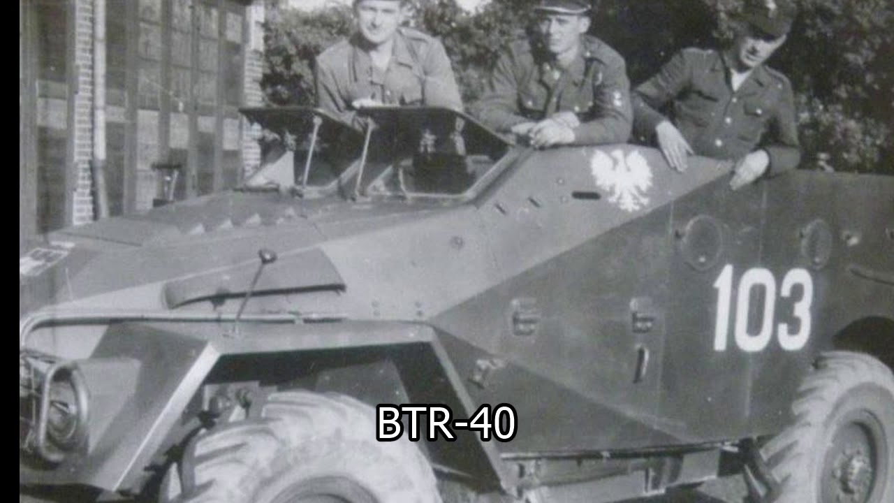 Kołowe transportery opancerzone BTR-40 i BTR-152 używane w Wojsku Polskim.