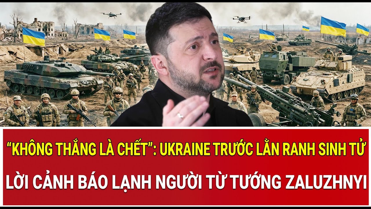“Không thắng là chết”: Ukraine trước lằn ranh sinh tử, lời cảnh báo lạnh người từ tướng Zaluzhnyi