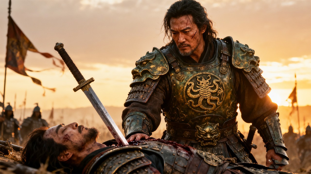 Старый генерал пал в бою. Сын мстит за отца, избивает врага до слёз одним кинжалом