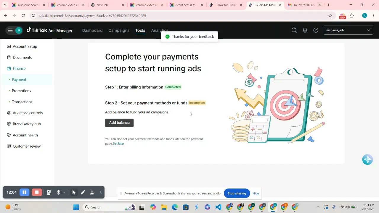 How to create TikTok ads account and run ads