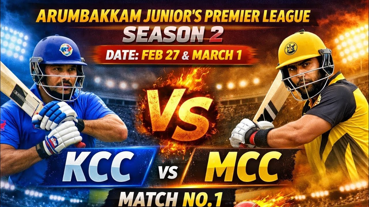 🔥MCC VS KCC🔥 ll MATCH NO 1 ll AJPL SEASON 2 #cricket #trending #crickethighlights 