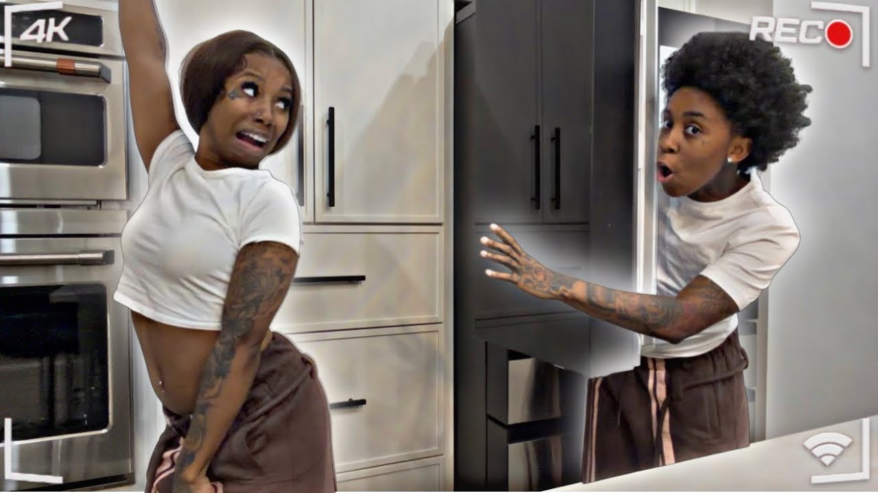 SPYING ON MY FIANCÉE WHILE SHES HOME ALONE 😱 * HILARIOUS * 