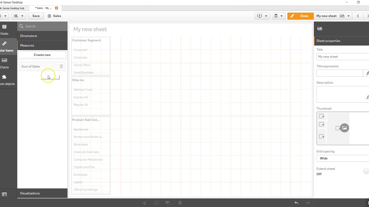 18 Qlik Sense Master Items Exercise