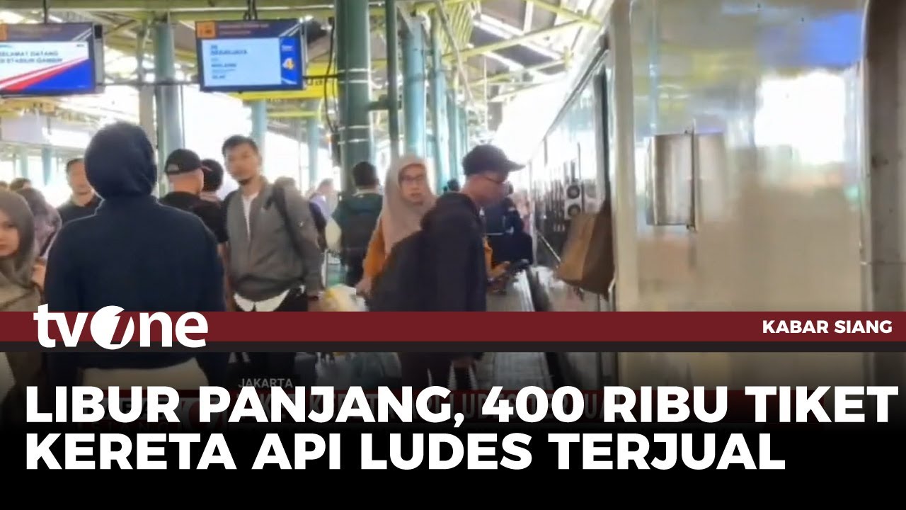 400 Ribu Tiket Kereta Jarak Jauh di St Senen dan Gambir Ludes Terjual | Kabar Siang tvOne