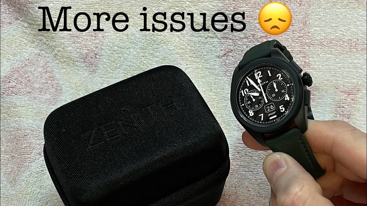 Zenith pilot big date flyback ceramic - more issues