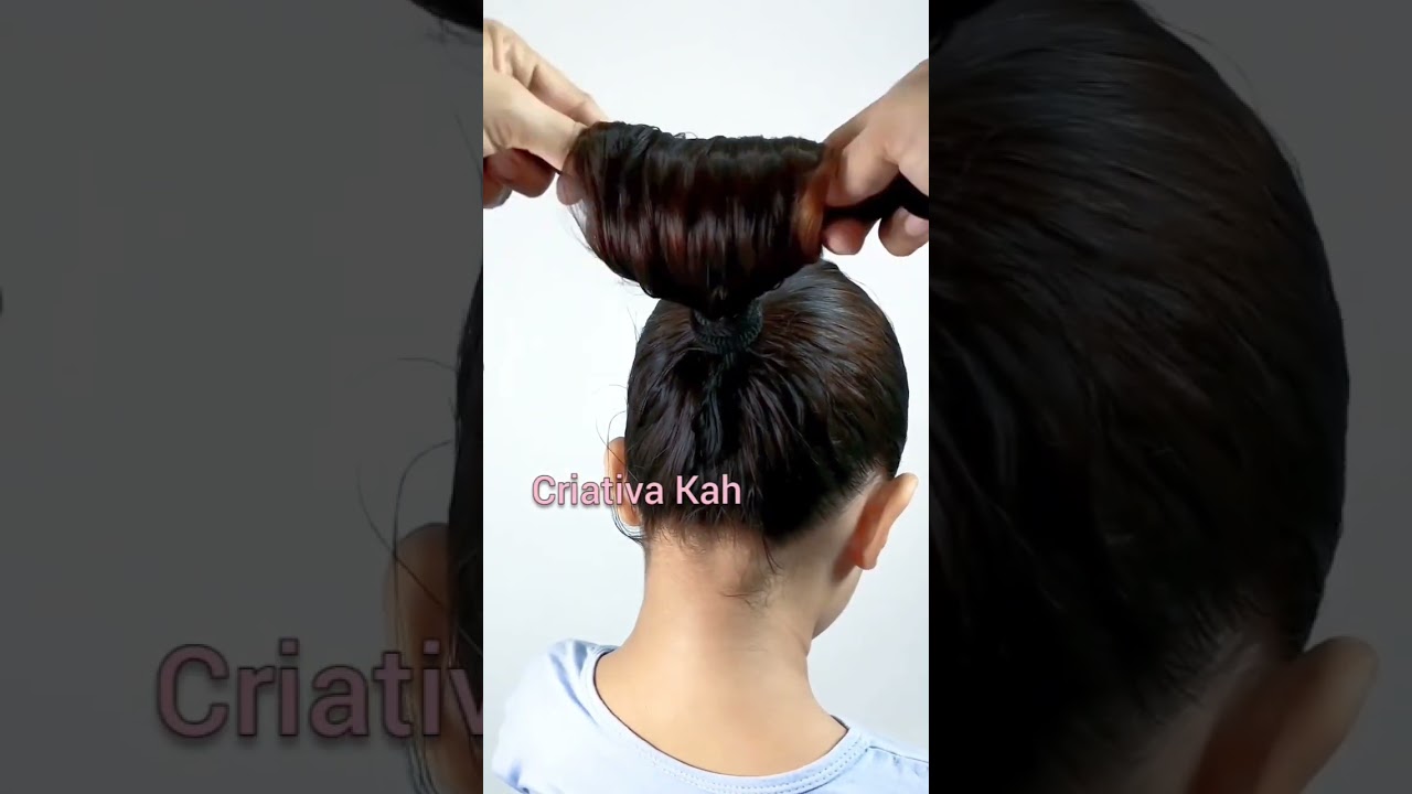 DIY - Como fazer coque rosca - FÁCIL DE FAZER 