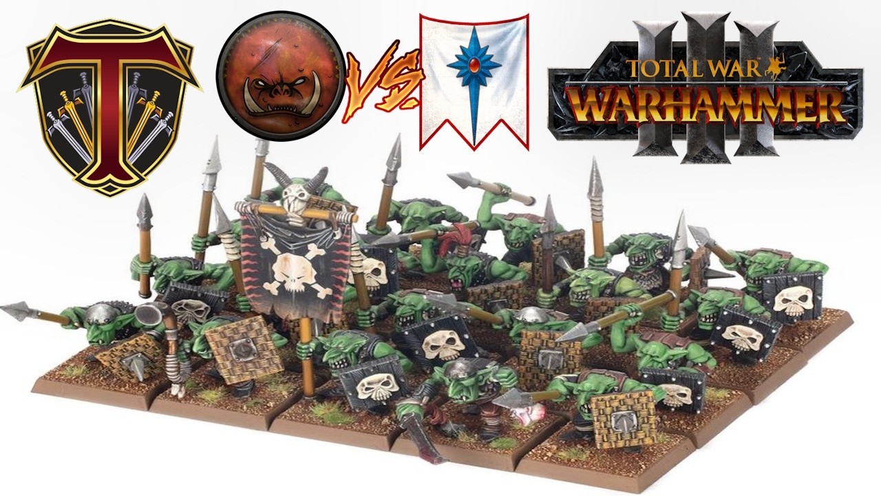 OLD SCHOOL GOBBO TIDE! Greenskins vs High Elves - Total War Warhammer 3