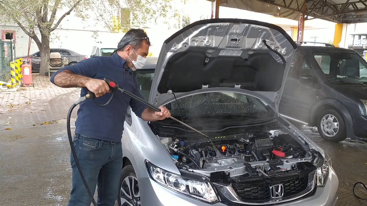 Benzinli arac motor'u yıkanırmı