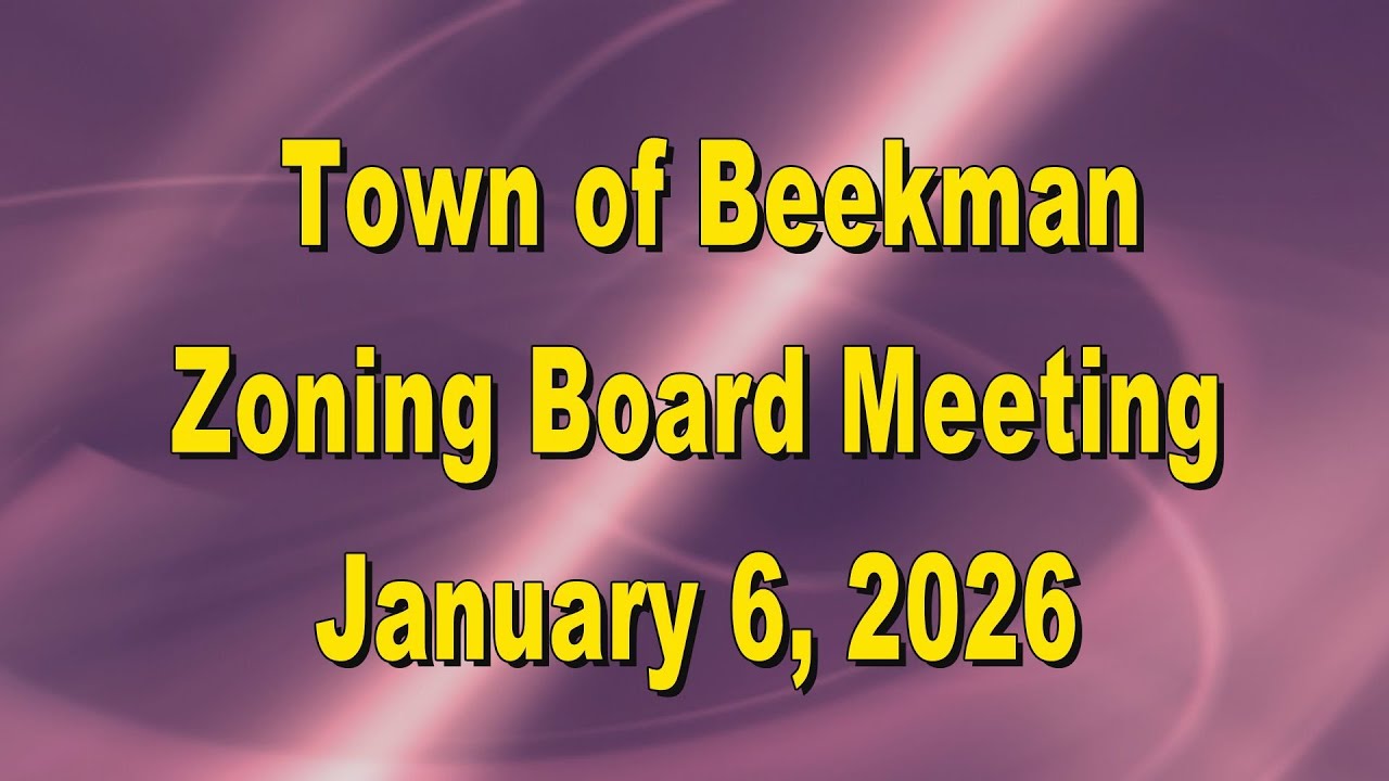 Beekman Zoning Board 1 6 26