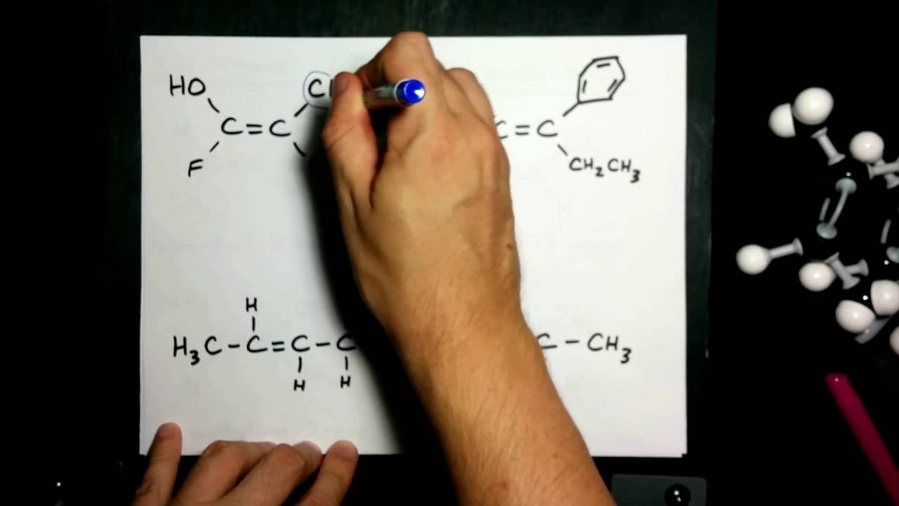 Naming cis/trans Alkenes (E/Z too)