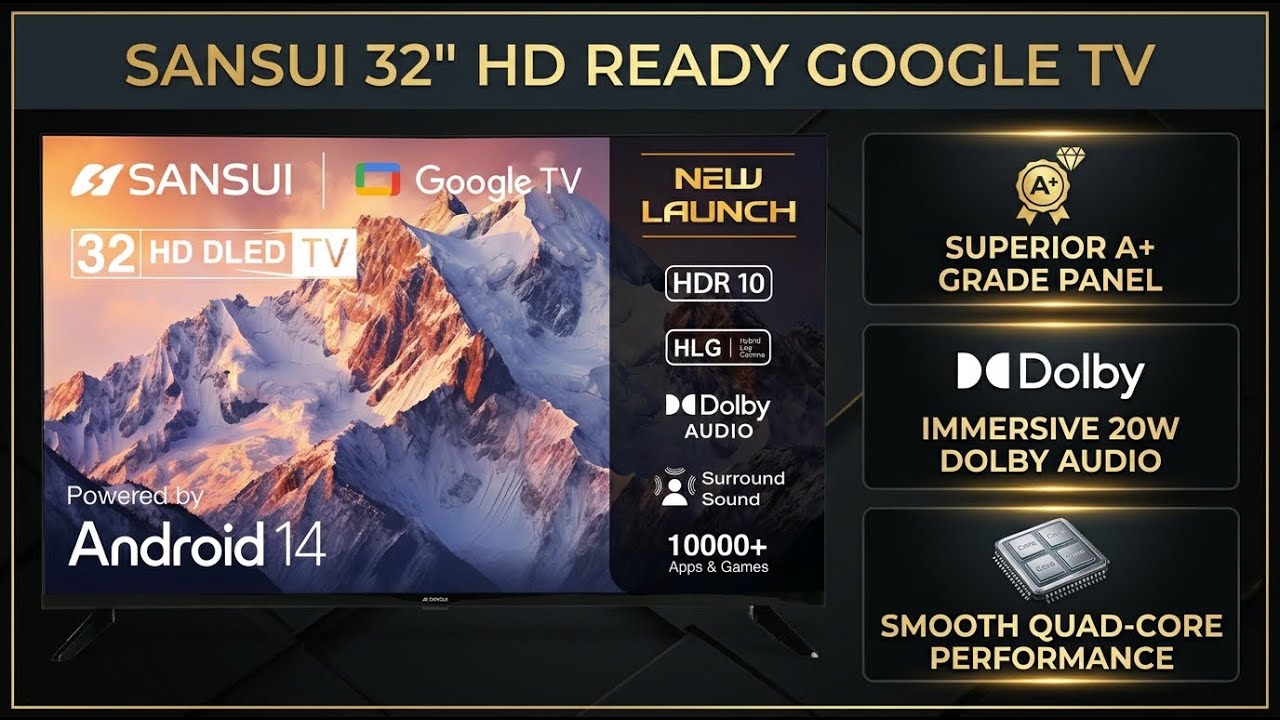 Sansui 32-Inch HD Ready Smart Google TV Full Review & Features | Review in Hindi | Features