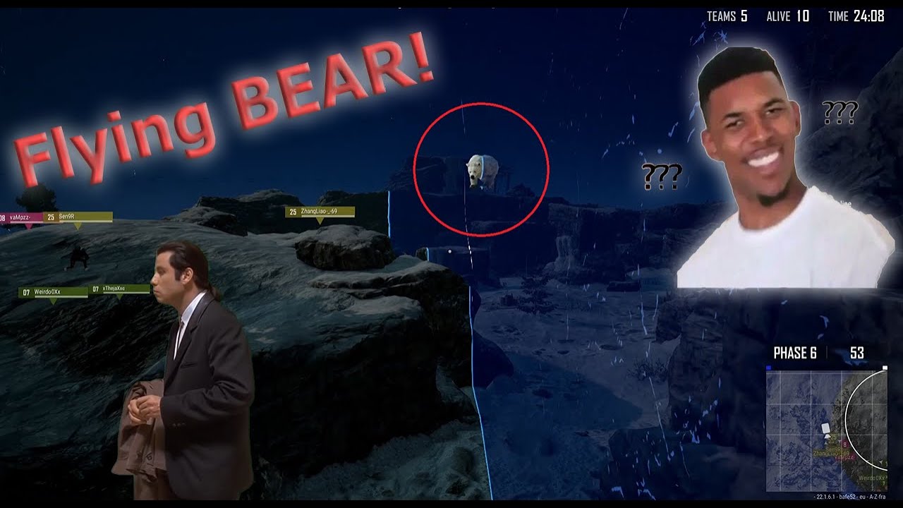 PUBG FLYING BEAR OWN!
