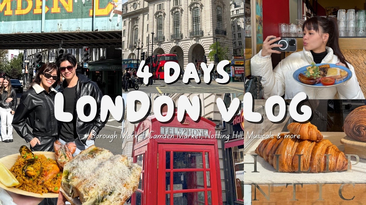Everything we ate in LONDON in 4 Days 🇬🇧 | Business class, Borough Market, Notting Hill & More