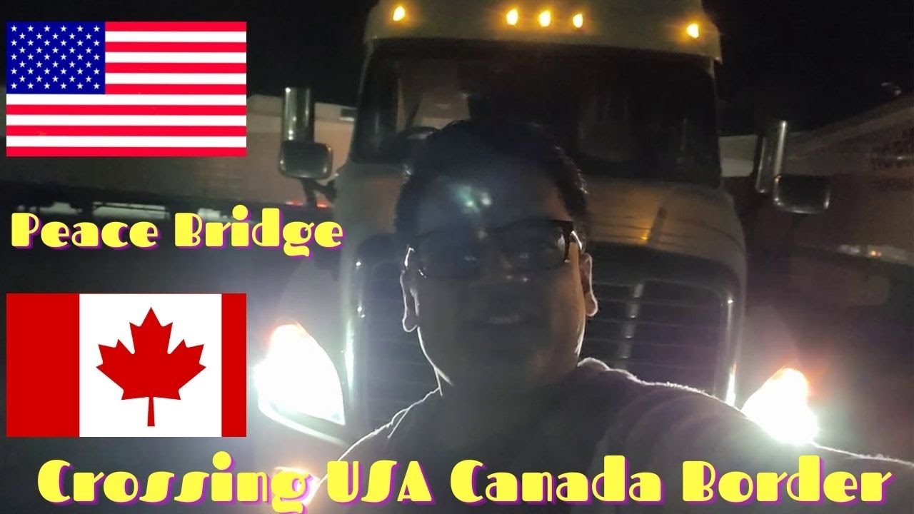 Crossing USA and Canada Border at Night | Peace Bridge | Fort Erie, On and Buffalo, NY | Night Drive
