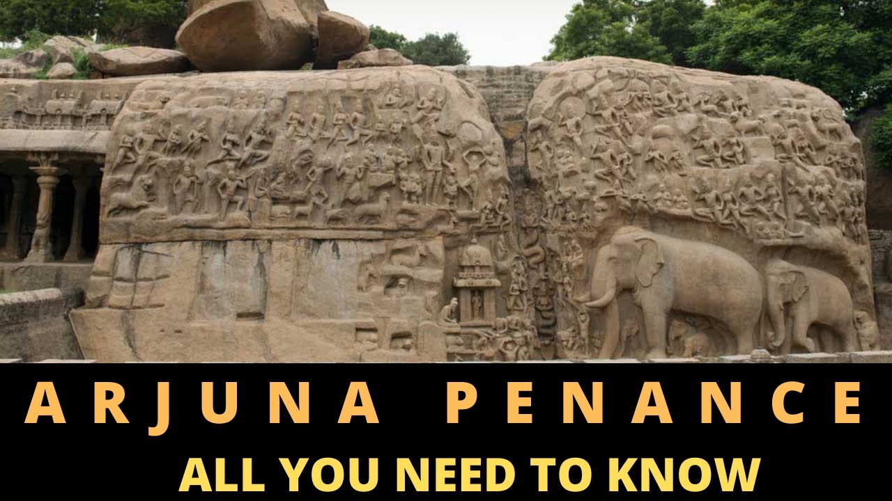 Arjuna Penance sculpture, Descent of Ganges, Mahabalipuram