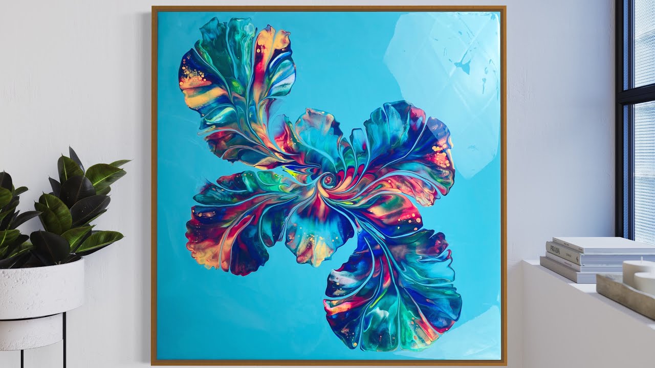 AMAZING Botanical Dutch Pour Fluid Art/Acrylic Pour Painting&hellip;