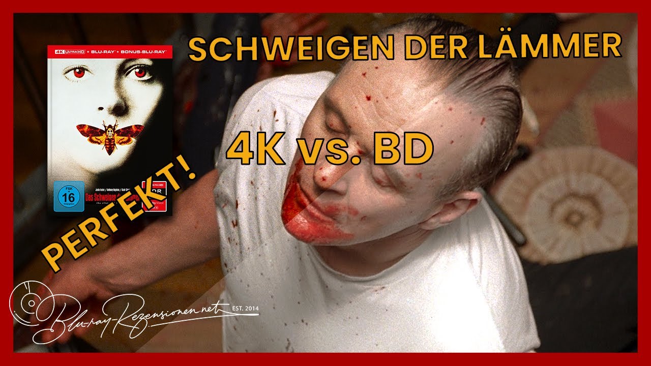 Schweigen der Lämmer 1991 (Capelight): 4K Ultra HD vs Blu-ray Comparison / Vergleich | 4K Review