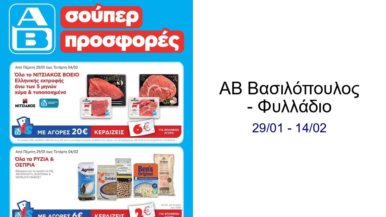 ΑΒ Βασιλόπουλος - Φυλλάδιο  29/01 - 14/02