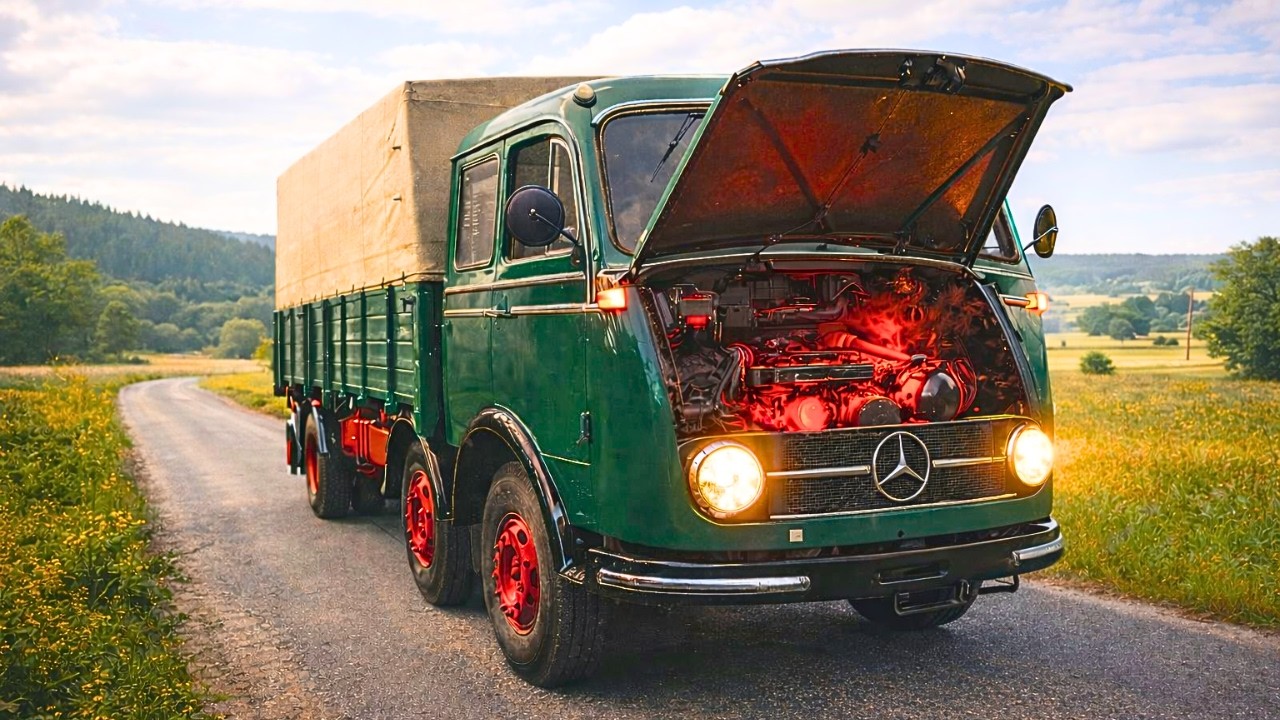 Wie funktioniert der Motor des deutschen Mercedes-Benz LP 333 Lkw? Leistungsstark und robust