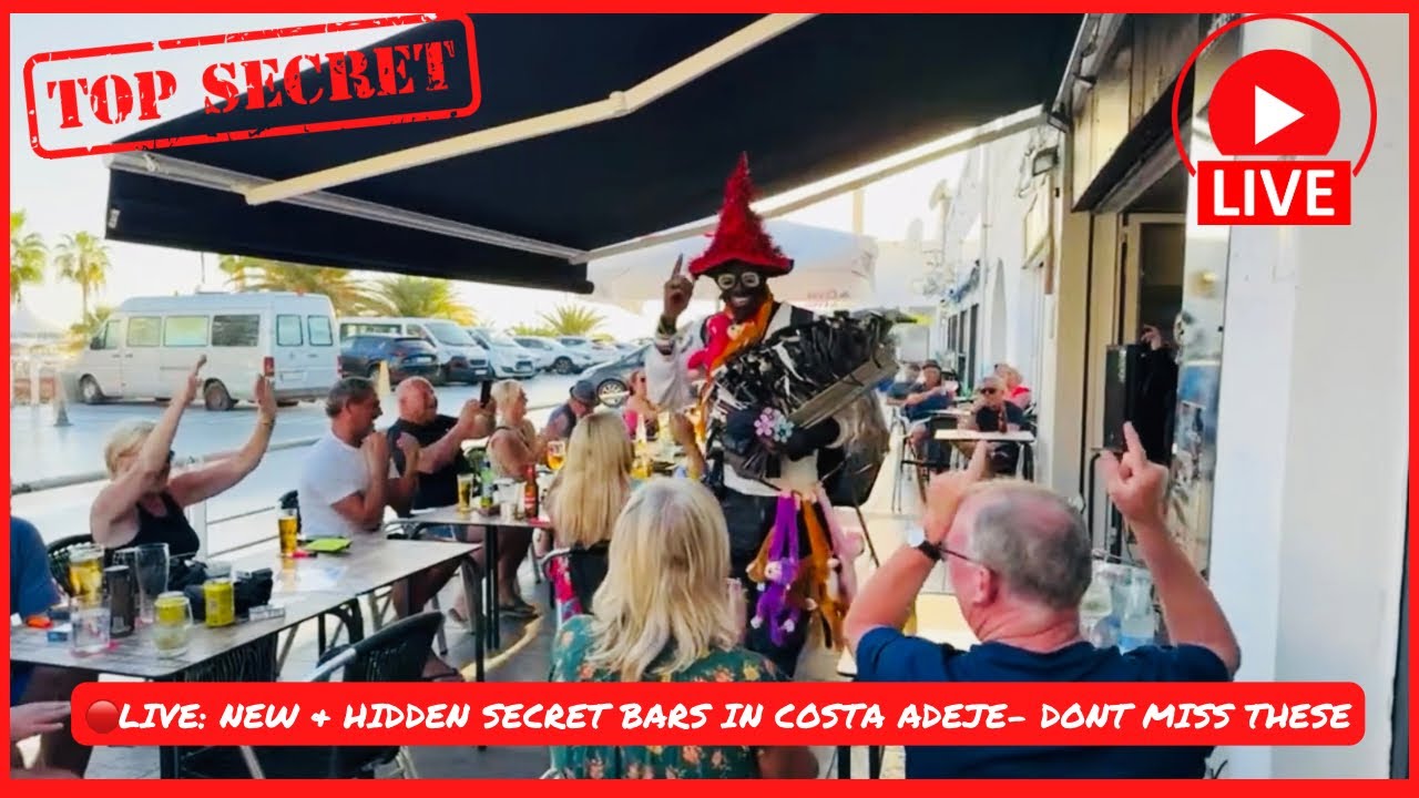 🔴LIVE: New & HIDDEN Secret Bars in COSTA ADEJE- don’t miss these in Tenerife! 🙌🏼 🍺