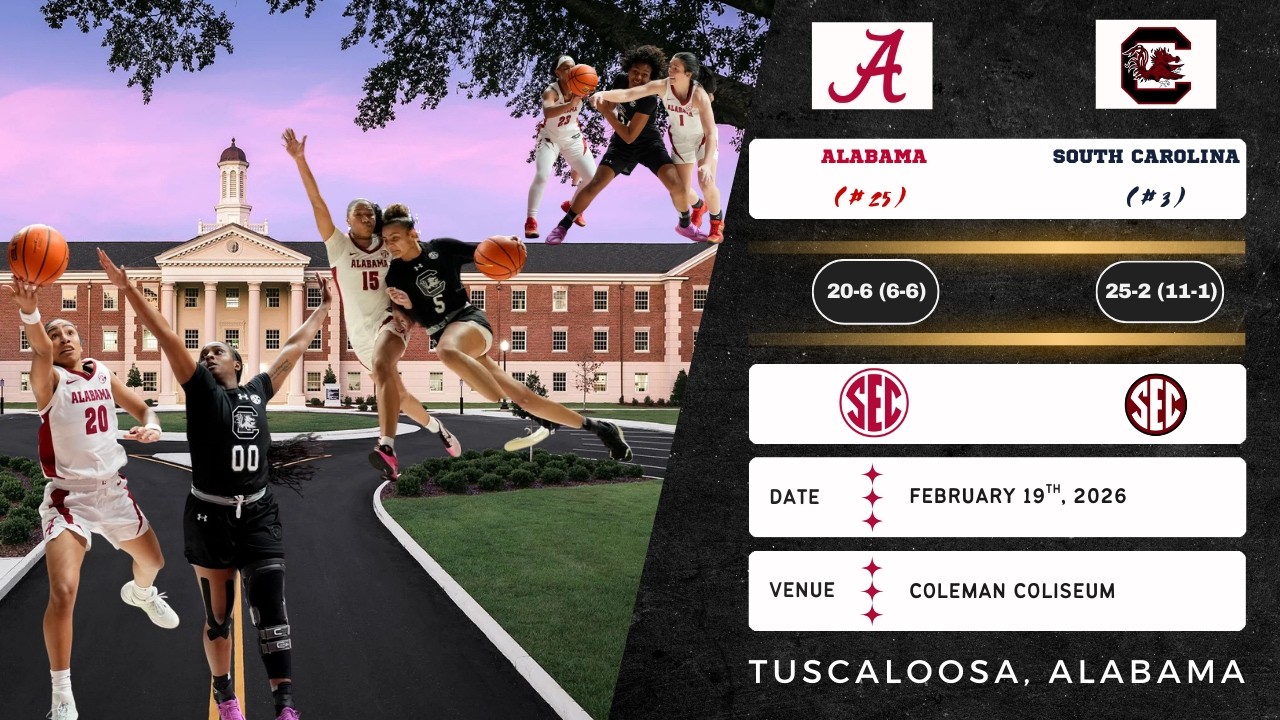 No. 25 Alabama vs No. 3 South Carolina | SEC | 2.19.26