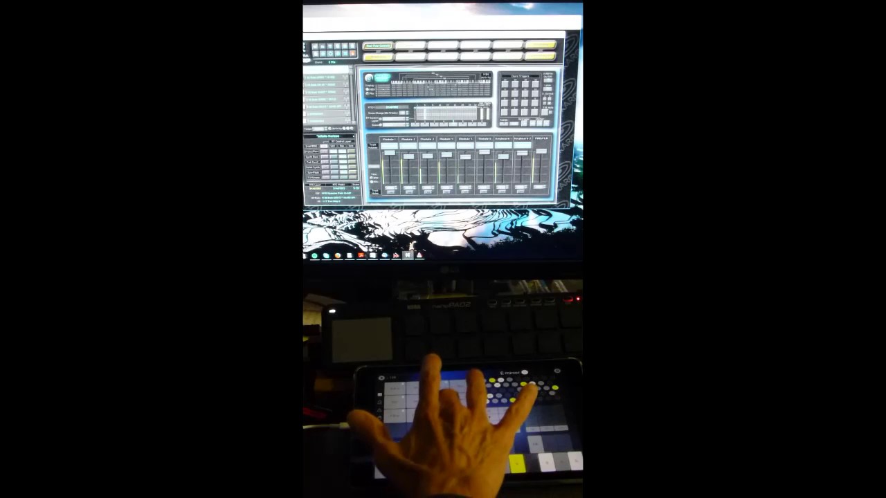 Demo of using Navichord on iPad to play KARMA Motif