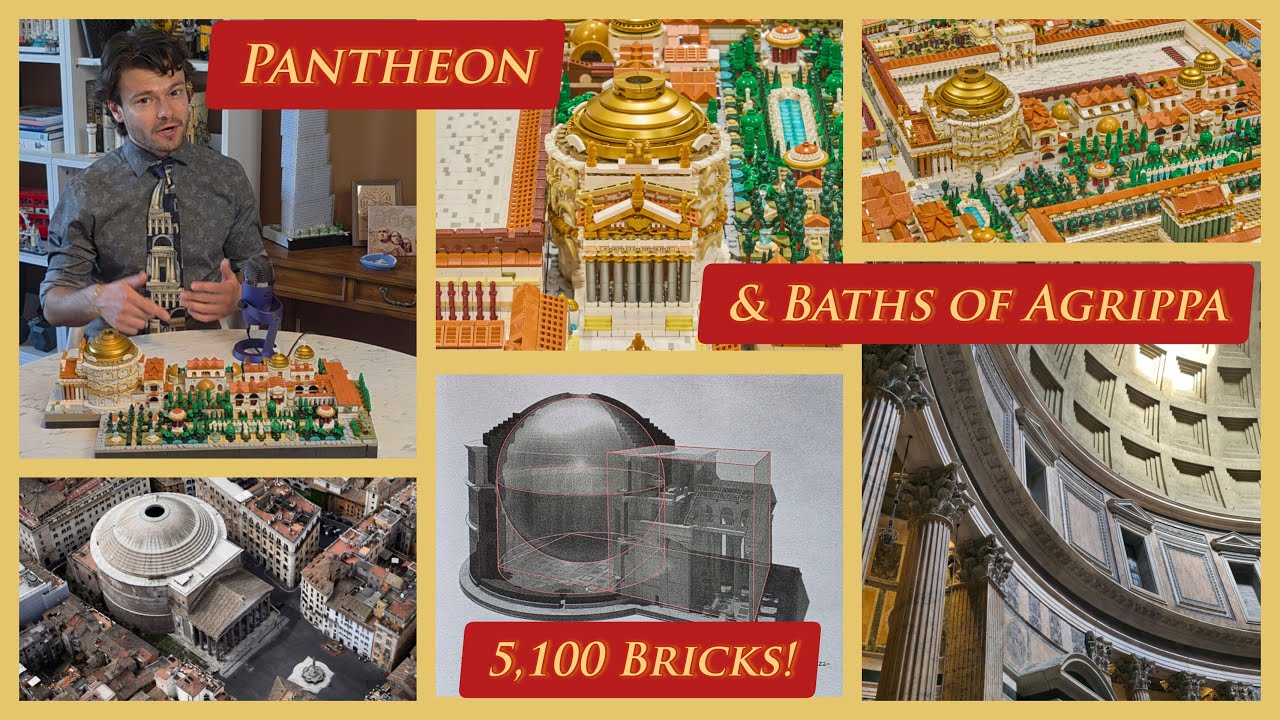 PANTHEON & Baths of Agrippa | 5.1K Bricks | Ancient Rome Reconstruction