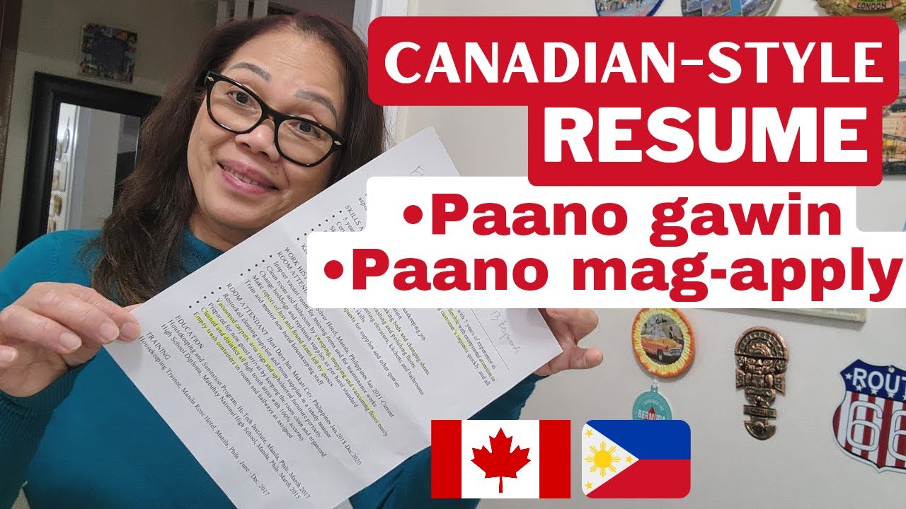 ANOTHER CANADIAN-STYLE RESUME FOR YOU !! PAANO ITO GAWIN AT PAANO MAG-APPLY #canadajobs #resume